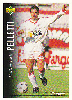 Walter Luis Pelletti Huracan 1995 Upper Deck Futbol Argentina #135